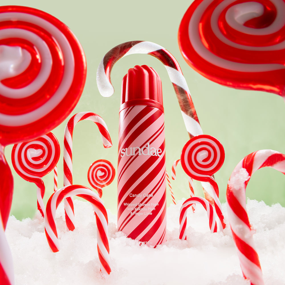 Candy Cane Shower Foam